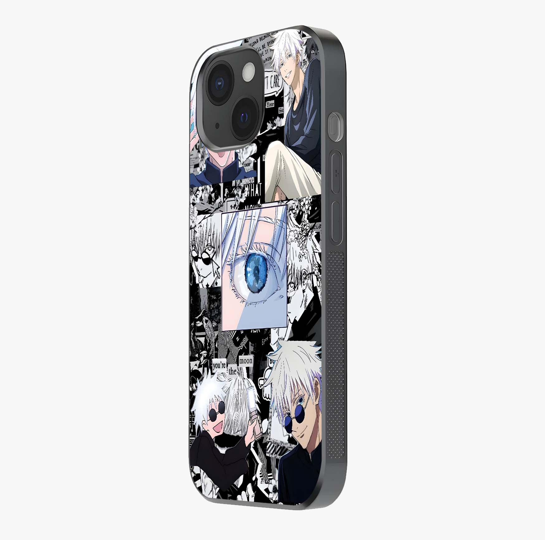 Infinity Sorcerer Chaos Glass Case photographed in natural light showing reflective finish and design depth.
