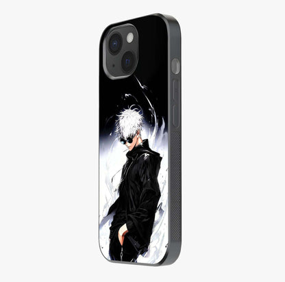 Limitless Shadow King Glass Case photographed in natural light showing reflective finish and design depth.