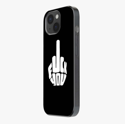Rebel Mode On Glass Case photographed in natural light showing reflective finish and design depth.