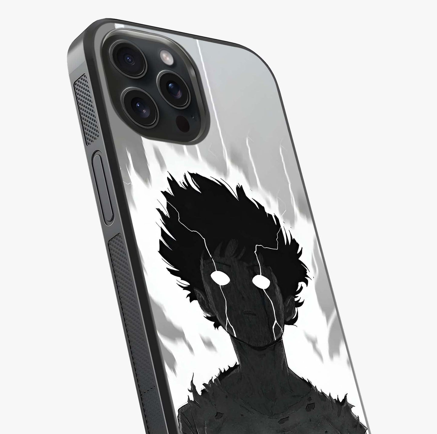 Awakened Inner Rage Glass Case captured at a warm angle highlighting gloss, texture and premium glass finish.