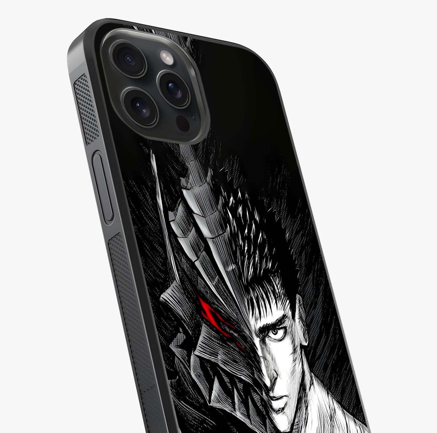 Berserker Blood Oath Glass Case captured at a warm angle highlighting gloss, texture and premium glass finish.