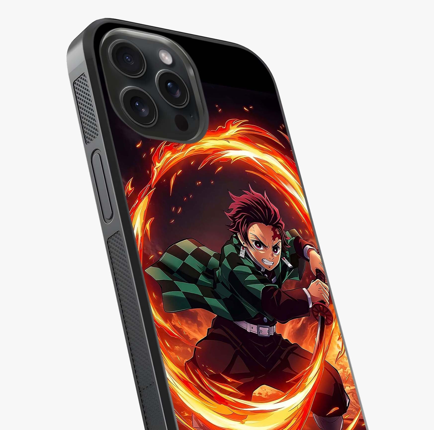 Blazing Sword Resolve Glass Case captured at a warm angle highlighting gloss, texture and premium glass finish.
