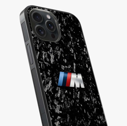 Carbon Speed Mark Glass Case captured at a warm angle highlighting gloss, texture and premium glass finish.