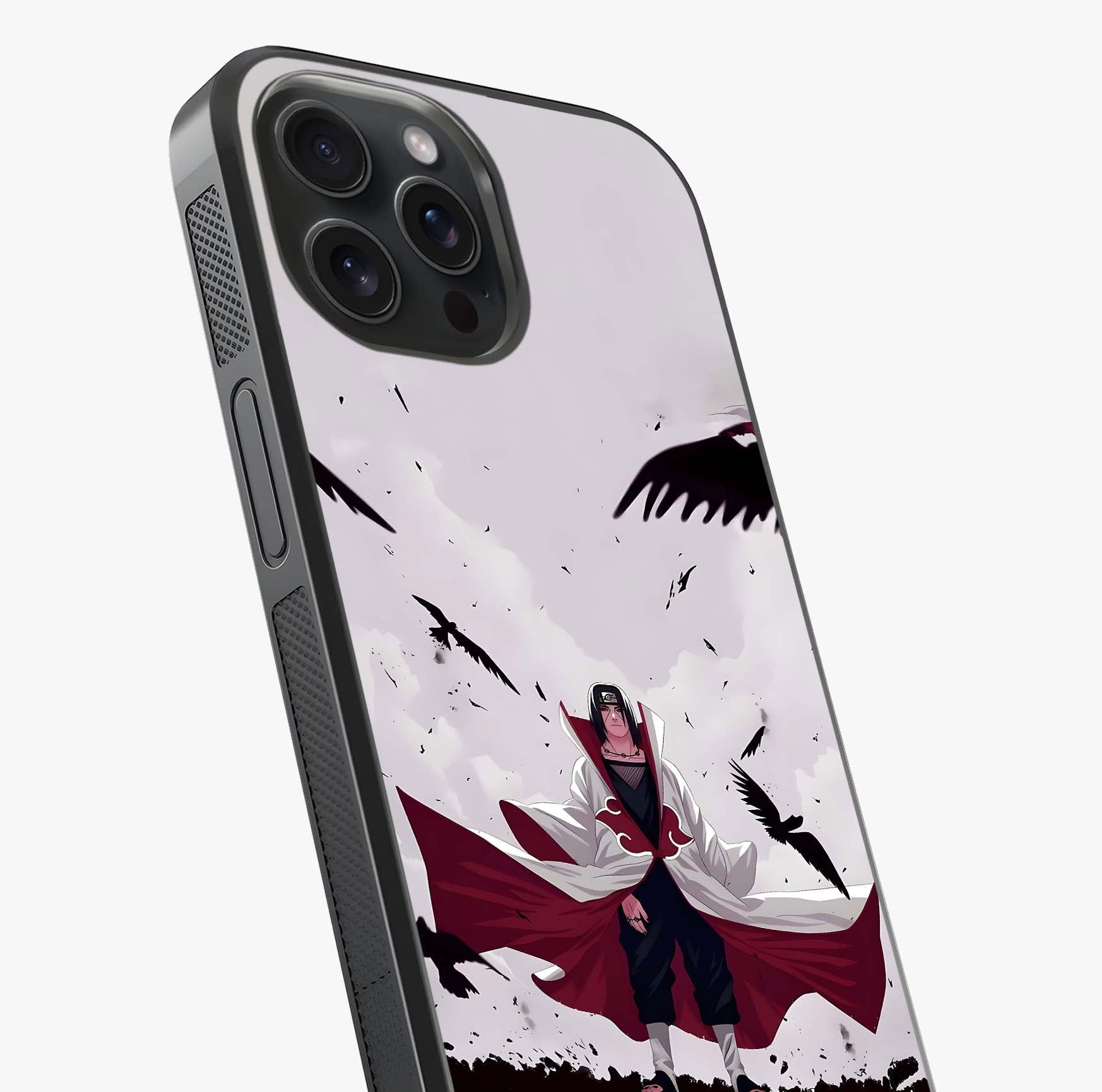 Crimson Crow Ascension Glass Case captured at a warm angle highlighting gloss, texture and premium glass finish.