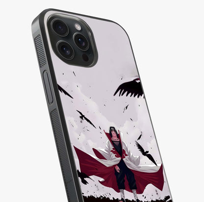 Crimson Crow Ascension Glass Case captured at a warm angle highlighting gloss, texture and premium glass finish.