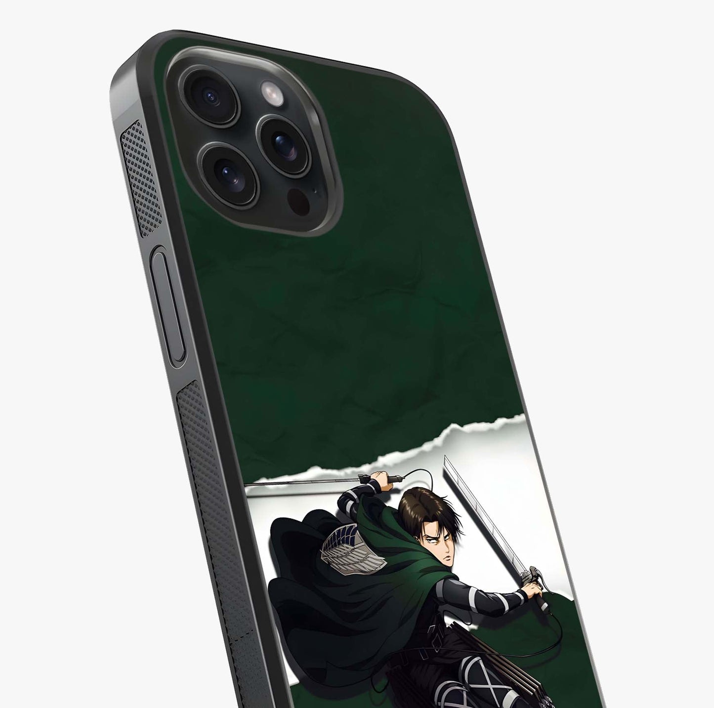 Emerald War Vanguard Glass Case captured at a warm angle highlighting gloss, texture and premium glass finish.