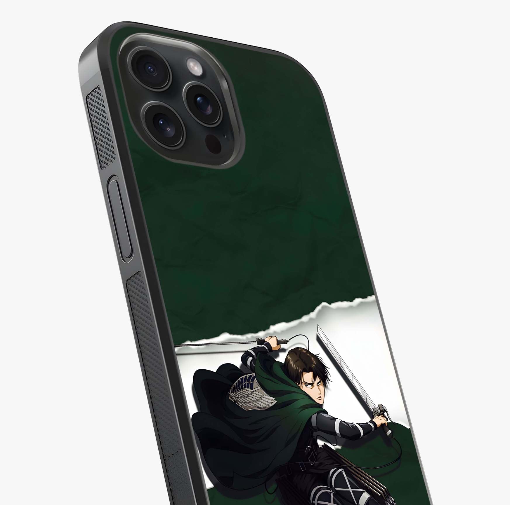 Emerald War Vanguard Glass Case captured at a warm angle highlighting gloss, texture and premium glass finish.