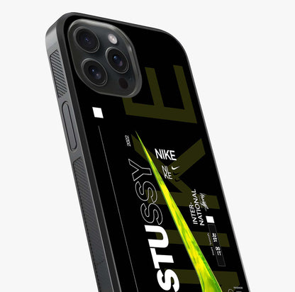 Neon Street Edition Glass Case captured at a warm angle highlighting gloss, texture and premium glass finish.