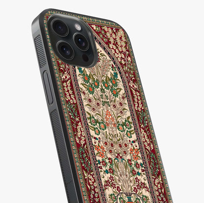 Persian Inspired Glass Case captured at a warm angle highlighting gloss, texture and premium glass finish.