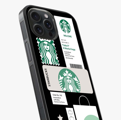 Starbucks Mocha Glass Case captured at a warm angle highlighting gloss, texture and premium glass finish.