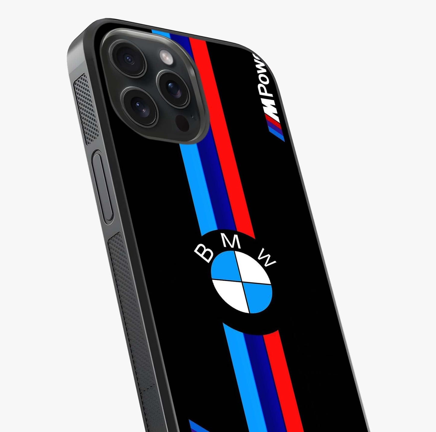 Turbo Bmw Beast Glass Case captured at a warm angle highlighting gloss, texture and premium glass finish.