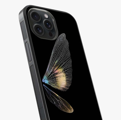 Whispers Of Wings Glass Case captured at a warm angle highlighting gloss, texture and premium glass finish.
