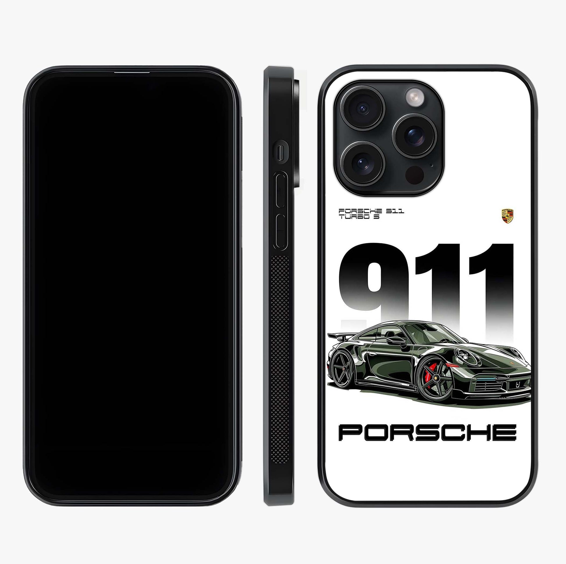 911 Turbo Dominance Glass Case displayed upright for full design visibility and premium finish.