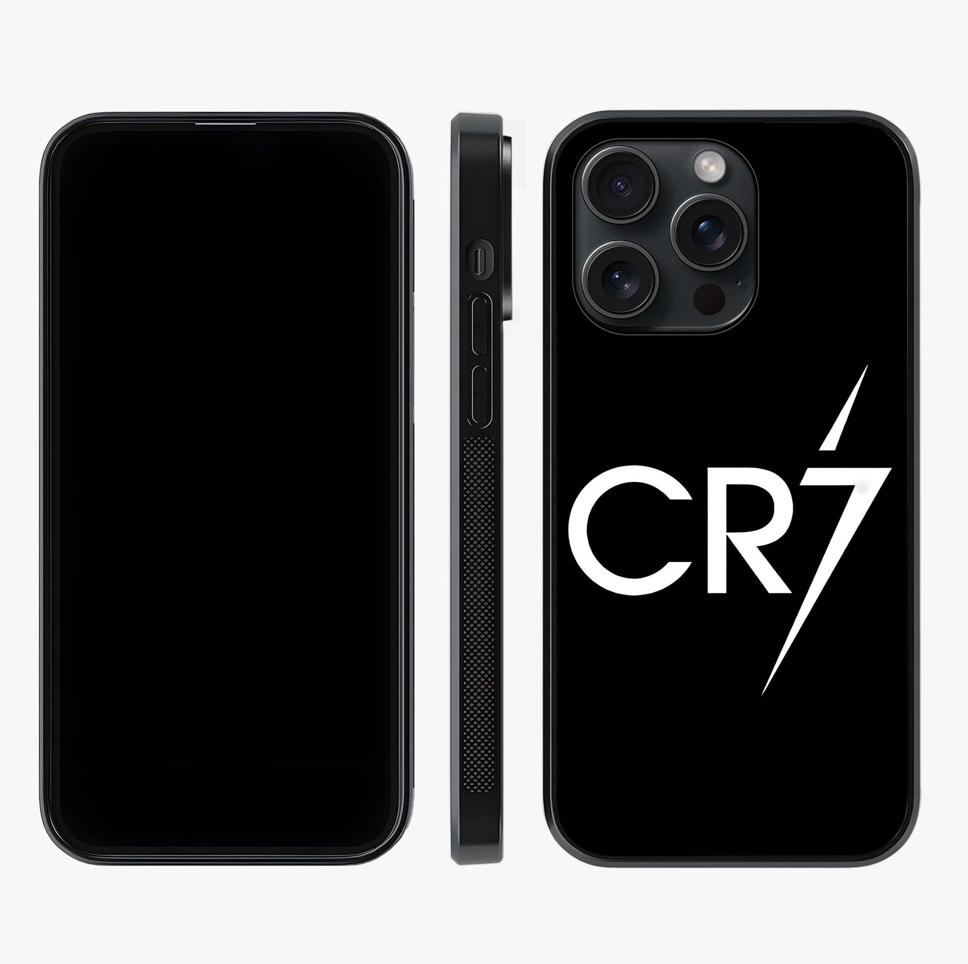 Cr7 Elite Strike Glass Case displayed upright for full design visibility and premium finish.