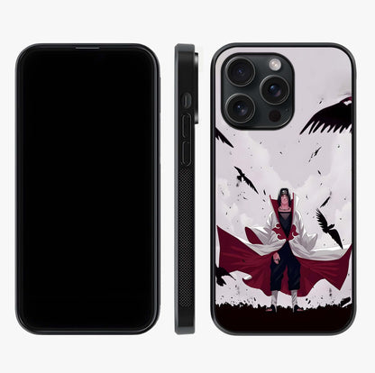Crimson Crow Ascension Glass Case displayed upright for full design visibility and premium finish.