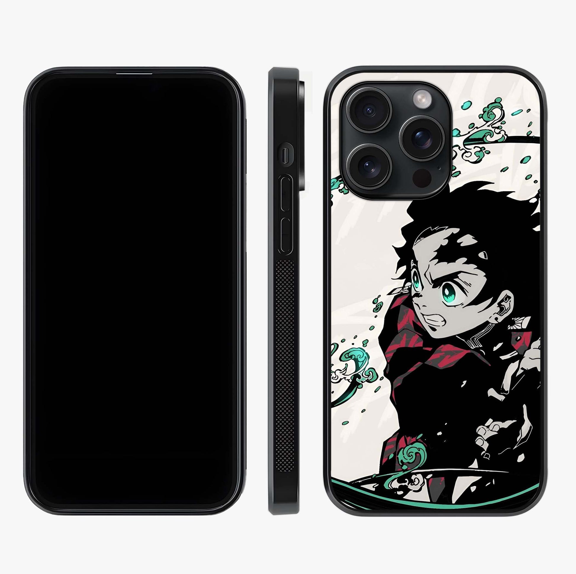 Demon Slayer Glass Case displayed upright for full design visibility and premium finish.