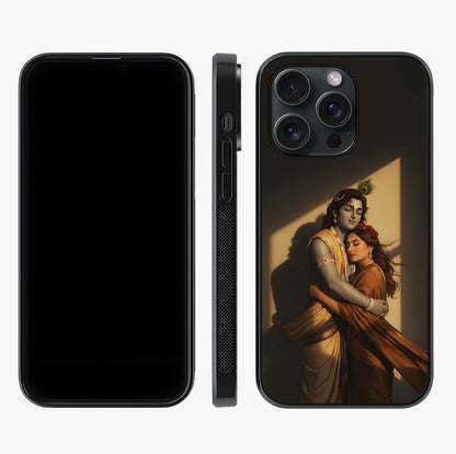 Divine Eternal Love Glass Case displayed upright for full design visibility and premium finish.
