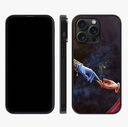 Divine Touch Eternal Glass Case displayed upright for full design visibility and premium finish.