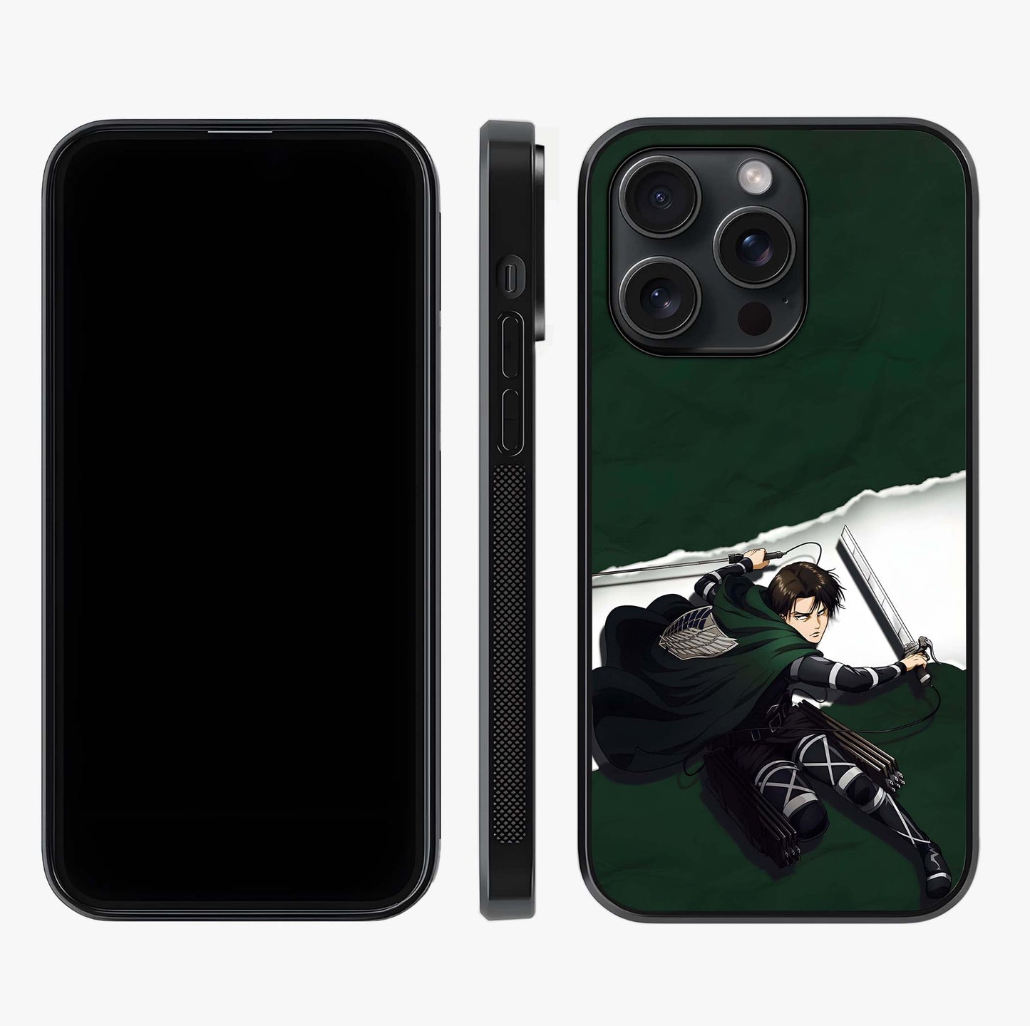Emerald War Vanguard Glass Case displayed upright for full design visibility and premium finish.