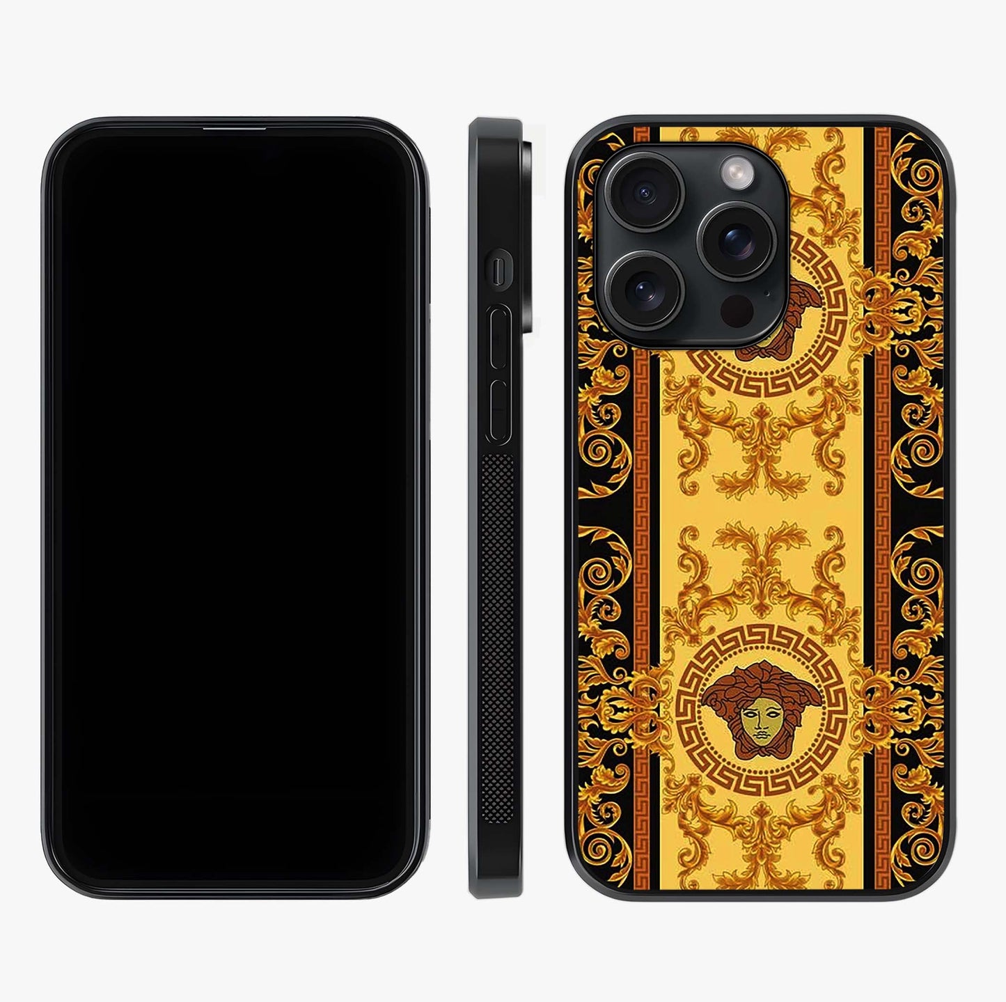 Golden Royal Heritage Glass Case displayed upright for full design visibility and premium finish.