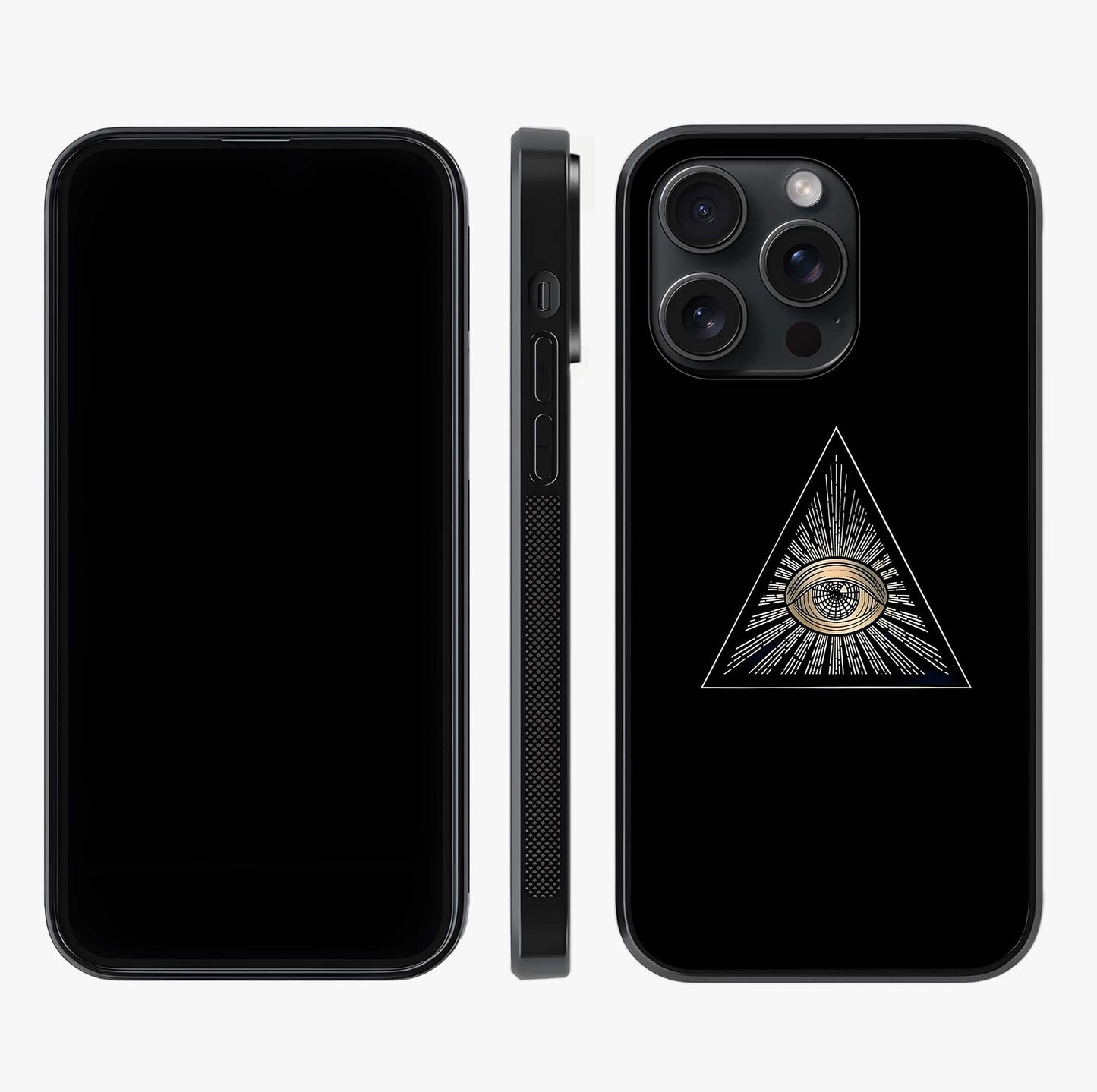 Illuminati Evil Glass Case displayed upright for full design visibility and premium finish.
