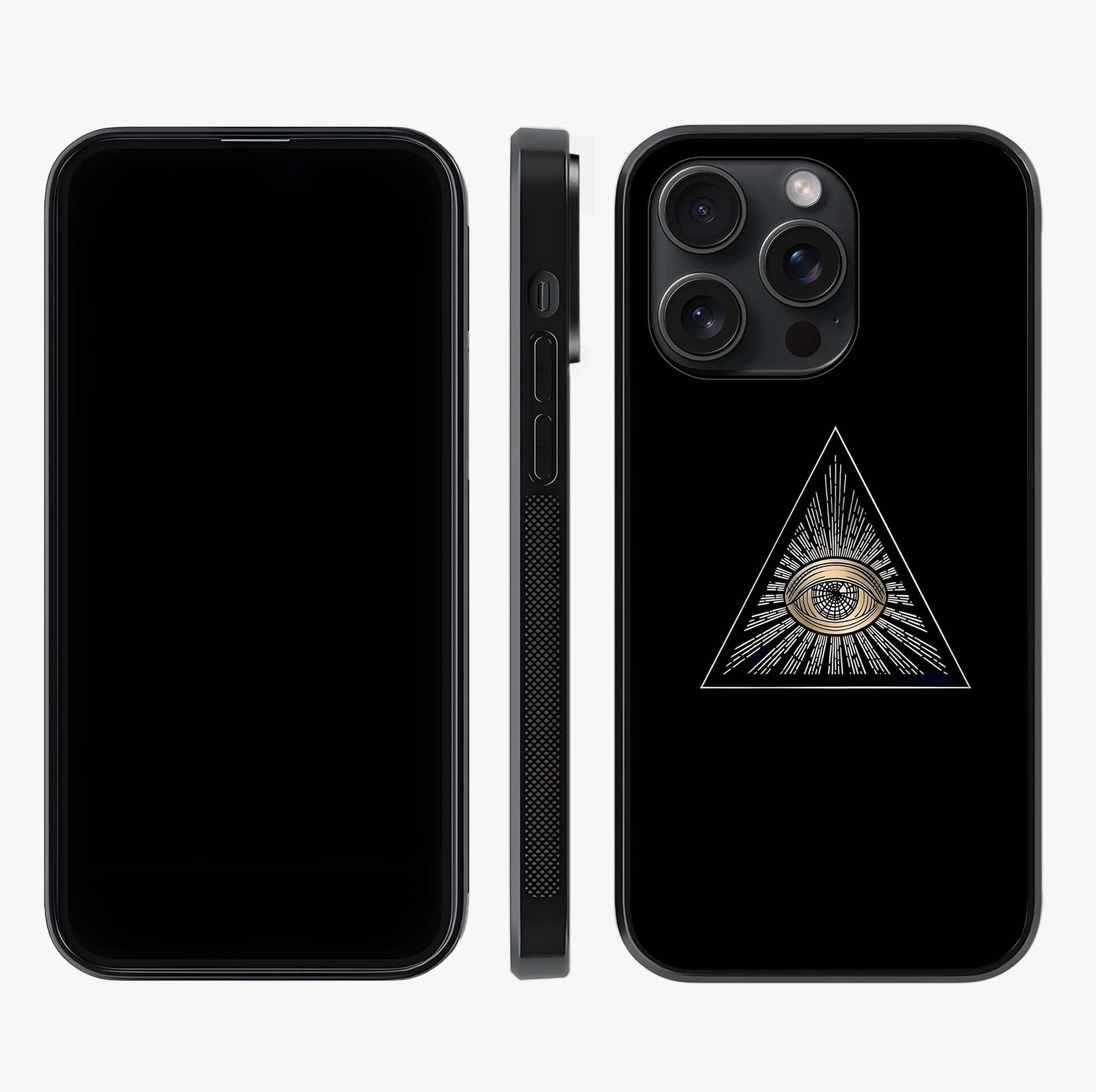 Illuminati Evil Glass Case displayed upright for full design visibility and premium finish.