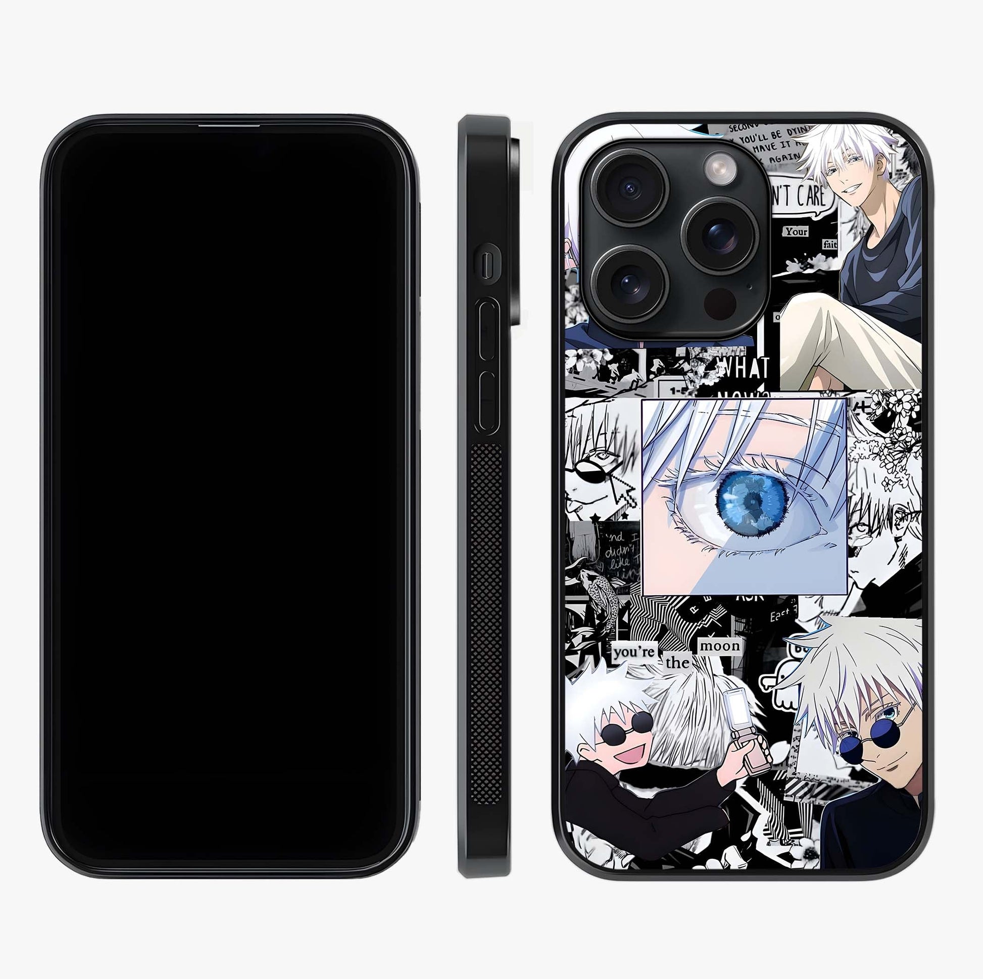 Infinity Sorcerer Chaos Glass Case displayed upright for full design visibility and premium finish.