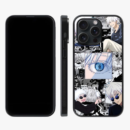 Infinity Sorcerer Chaos Glass Case displayed upright for full design visibility and premium finish.