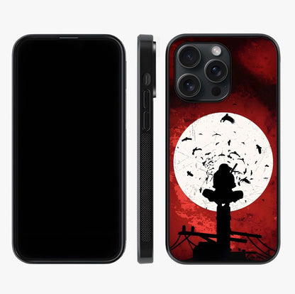 Itachi Limited Edition Naruto Anime Glass Case displayed upright for full design visibility and premium finish.