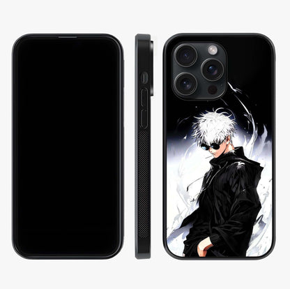 Limitless Shadow King Glass Case displayed upright for full design visibility and premium finish.