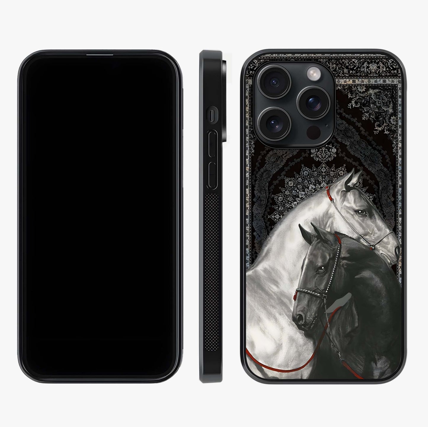 Majestic Ride Legacy Glass Case displayed upright for full design visibility and premium finish.