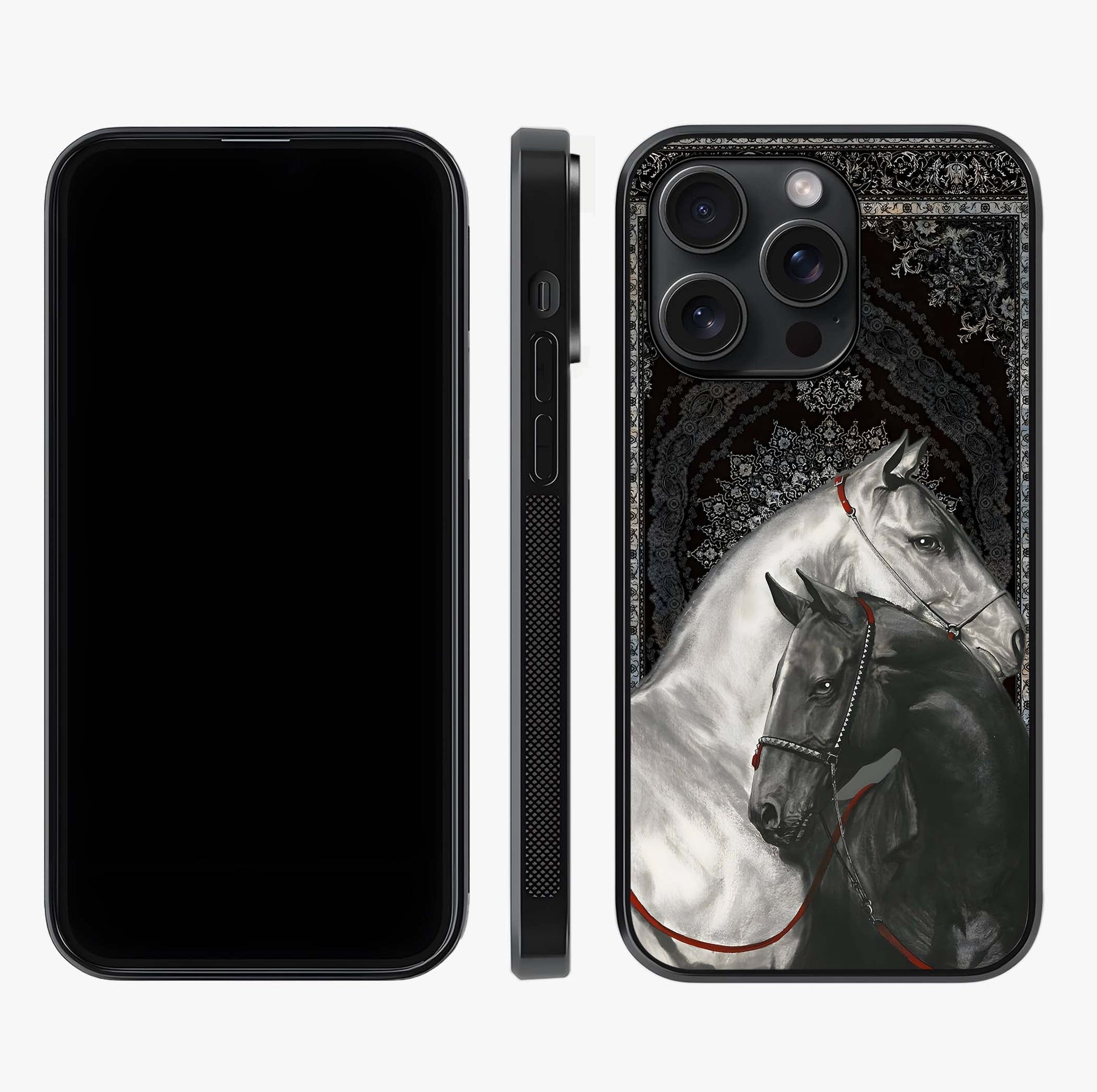 Majestic Ride Legacy Glass Case displayed upright for full design visibility and premium finish.