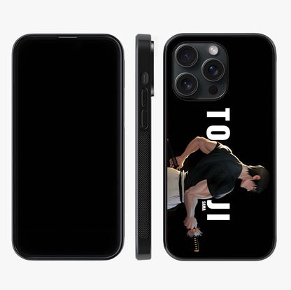 Midnight Blade Resolve Glass Case displayed upright for full design visibility and premium finish.