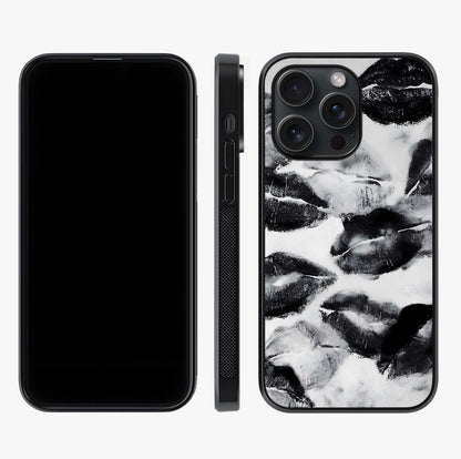Midnight Kiss Marks Glass Case displayed upright for full design visibility and premium finish.