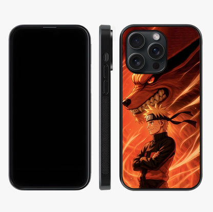 Nine Tails Legacy Glass Case displayed upright for full design visibility and premium finish.