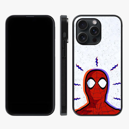 Omg Spiderman Glass Case displayed upright for full design visibility and premium finish.