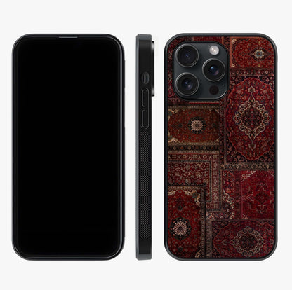 Persian Velvet Tale Glass Case displayed upright for full design visibility and premium finish.