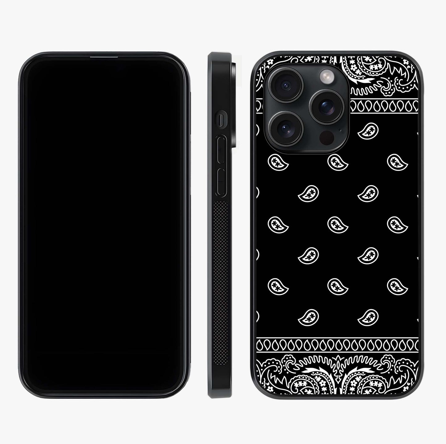 Retro Rebel Threads Glass Case displayed upright for full design visibility and premium finish.
