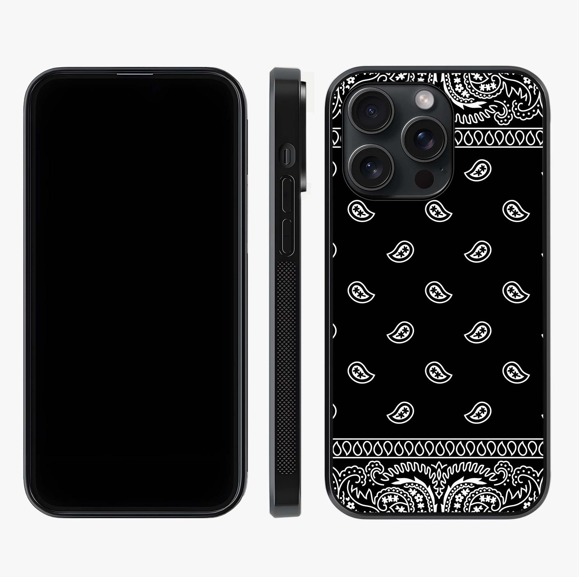 Retro Rebel Threads Glass Case displayed upright for full design visibility and premium finish.