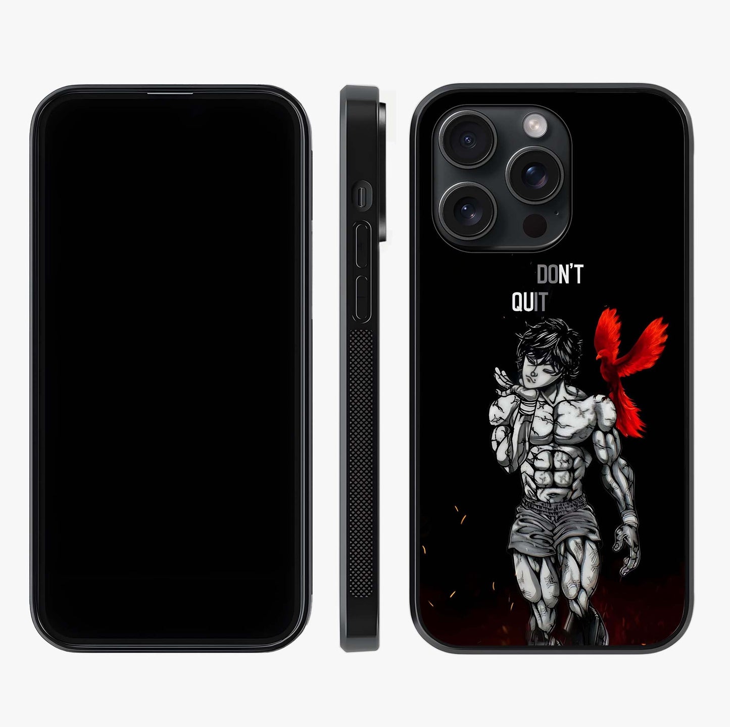 Rise Beyond Limits Glass Case displayed upright for full design visibility and premium finish.