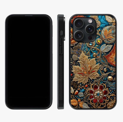 Royal Jewel Garden Glass Case displayed upright for full design visibility and premium finish.