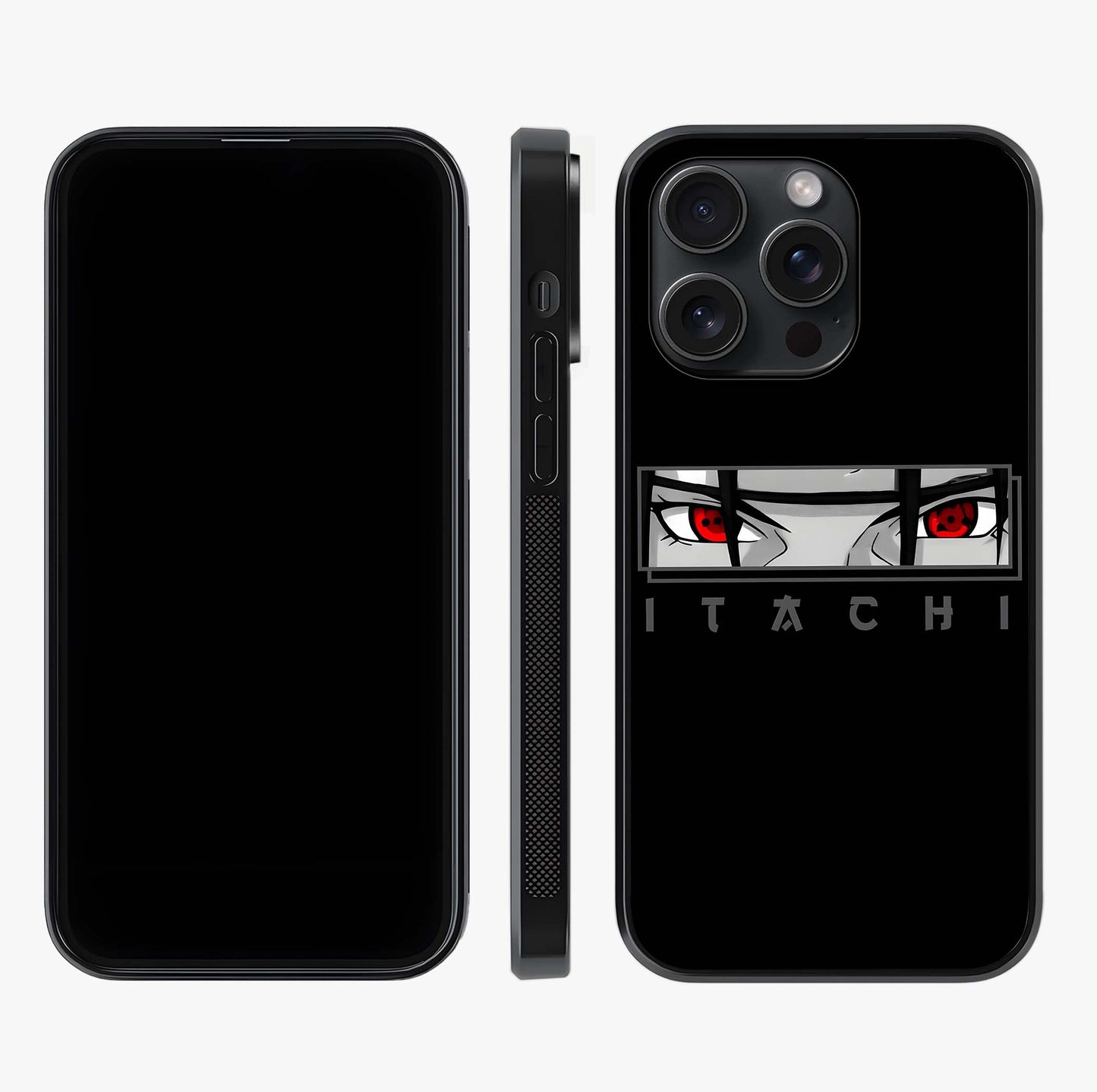 Scarlet Gaze Dominance Glass Case displayed upright for full design visibility and premium finish.