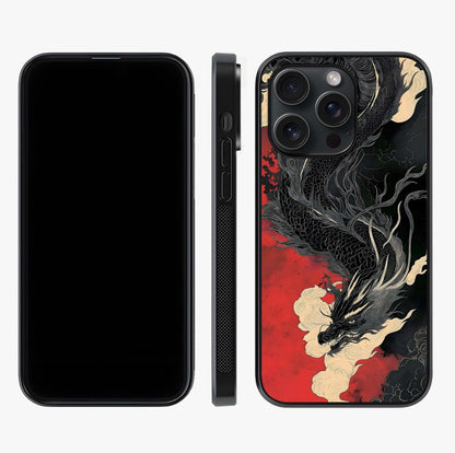 Shadow Dragon Fury Glass Case displayed upright for full design visibility and premium finish.