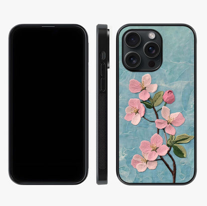 Threaded Blossom Breeze Glass Case displayed upright for full design visibility and premium finish.