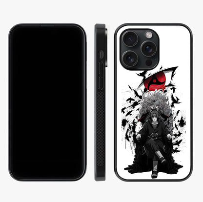 Uchiha Shadow Throne Glass Case displayed upright for full design visibility and premium finish.
