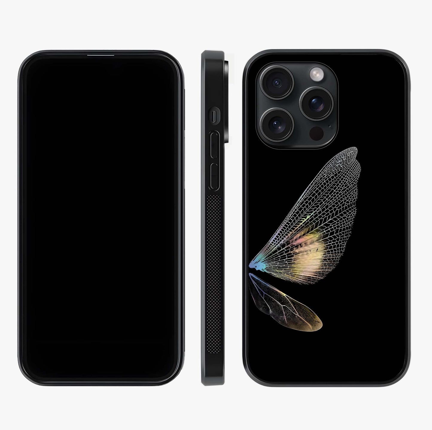 Whispers Of Wings Glass Case displayed upright for full design visibility and premium finish.