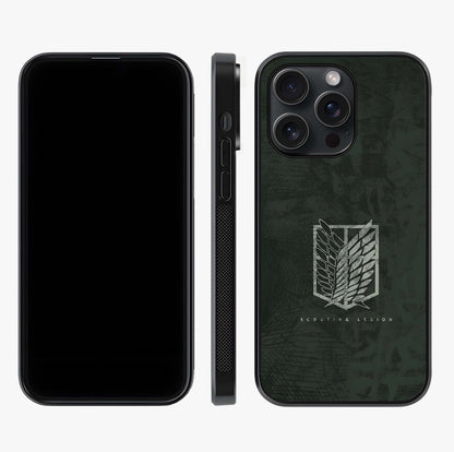 Wings Of Freedom Glass Case displayed upright for full design visibility and premium finish.