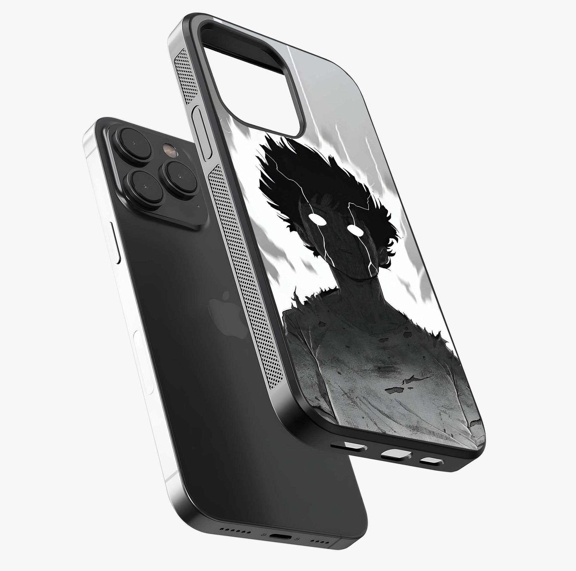 Awakened Inner Rage Glass Case photographed in natural light showing reflective finish and design depth.