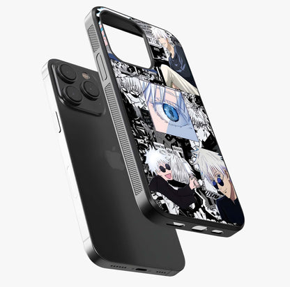 Infinity Sorcerer Chaos Glass Case photographed in natural light showing reflective finish and design depth.