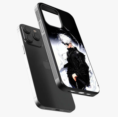 Limitless Shadow King Glass Case photographed in natural light showing reflective finish and design depth.
